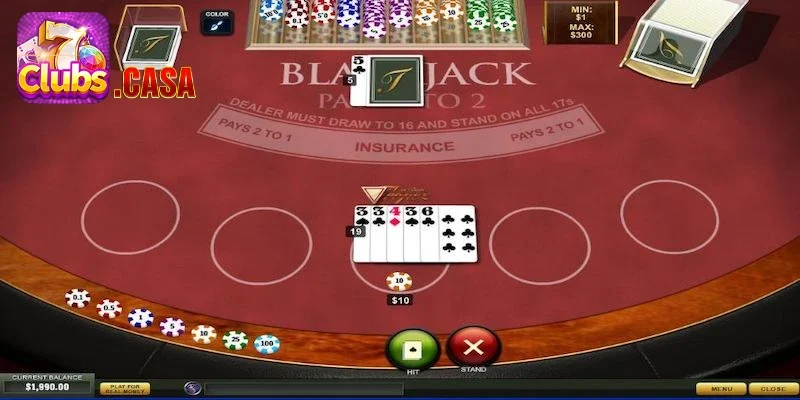 Blackjack 7Club – Bỏ túi mẹo đánh bài giành chiến thắng